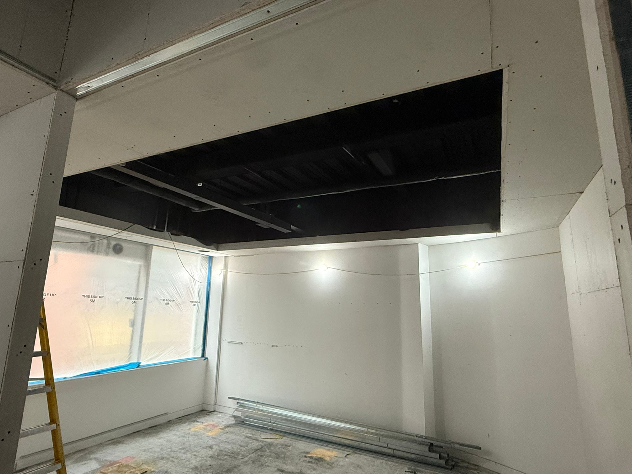 New WC doors with timber signage